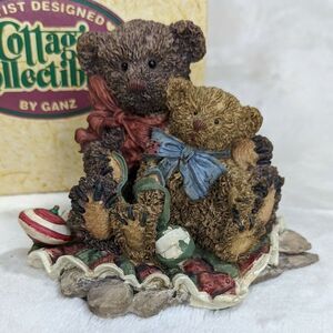 PLAY TIME - Cottage Collectibles by Ganz Bear Figurine 1995 Vintage w/ Box